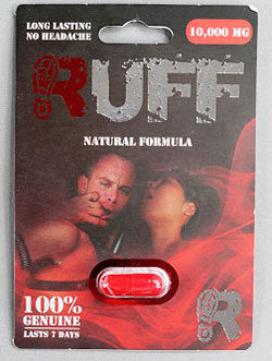 Unauthorized sexual enhancement products - RUFF Natural Formula capsules