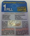  WonderBlue Erection Booster, étiquette de dos