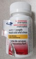 Exact brand Extra Strength Head Cold and Sinus (torn outer label)