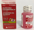 Solution orale d’acétaminophène (160 mg/5 ml) à saveur de fraise pour les enfants, de marque Laboratoires Trianon Inc.