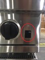 Location of oven convection fan switch 