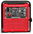 Honda Portable Generator, Model EG2800i (front view); Brand Name (HONDA) and Model (EG2800i) appear in white/red lettering on black control panel