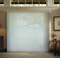 Hunter Douglas Luminette Privacy Sheers with Combo wand /cord in the White Diamond colour