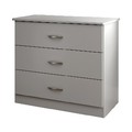 Libra 3-drawer chest – Soft Gray