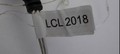 Numéro de lot LCL 2018 inscrit sur l'étiquette apposée sur le cordon des lumières 