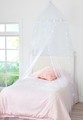 « Justice »branded light up bed canopy, white