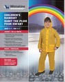 Packaging for the Wetskins Children's Rainsuit (Yellow)