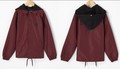 Zoo York Coach Jacket: chest/back prints, various colours (burgundy shown)