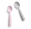 Teething spoon set Cotton Candy and Grey