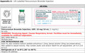 US-Labelled Pancuronium Bromide Injection