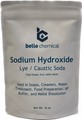 Potassium hydroxide packaged in zip closure