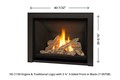 H5 (1150 Engine & Traditional Logs) with 3¼" 3-Sided Front in Black (1135TSB)