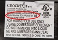 Canadian Label with affected Model Number