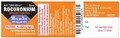 Étiquette pour bromure de rocuronium injectable de SteriMax, sous étiquette américaine