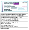 Annexe A â Étiquettes unilingues anglaises des fioles du vaccin d’AstraZeneca contre la COVID-19 et des boîtes correspondantes (stocks portant les étiquettes de COVAX)