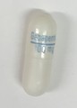 Capsules de 100 mg de Riva-Gabapentin (capsules blanches de gélatine dure sur lesquelles « Gabapentin / 100 mg » est imprimé à l’encre bleue) 