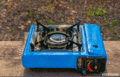 Example of a portable butane stove: