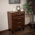 Luna Acacia Wood Four Drawer Chest and also as Glendora Brown Mahogany Wood Four Drawer Storage Dresser
