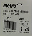 Metro Fresh 2 Go Snack and Grab Party Tray – 450 grams