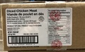 Gordon Choix - Viande de poulet en dés  19mm (3/4 po) 60% viande brune 40% viande blanche