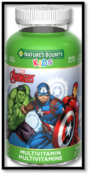 Gélules Marvel Avengers de Nature’s Bounty (180 gélules)