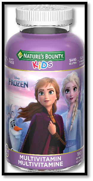 Gélules Disney Reine des neiges de Nature’s Bounty (180 gélules)