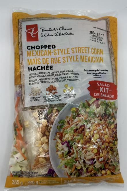 le Choix du Président - Kit de salade - Maïs de rue style mexicain - 285 g - Avant