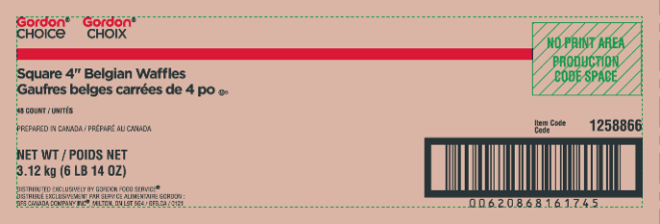 Gordon Choice 3.1kg Belgian Waffles