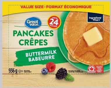Great Value brand Buttermilk Pancakes  (24) - 936 g
