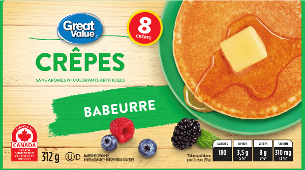 Crêpes - babeurre (8) - 312 g
