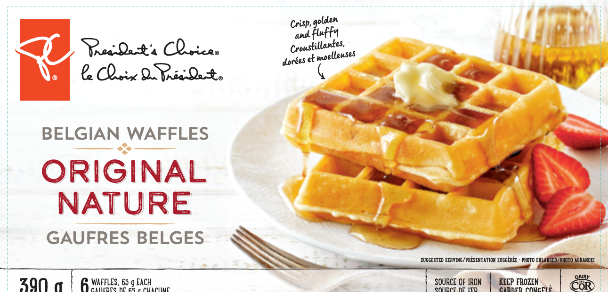 President’s Choice Gaufres Belges nature (6) -  390 g