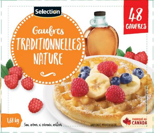 Gaufres traditionnelles nature (48) - 1.68 kg