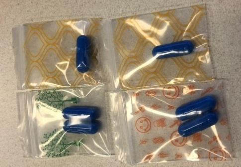 Gorilla Tiger Blue capsules in bag