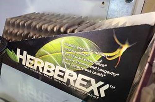 Packs displayed in HERBEREX carton