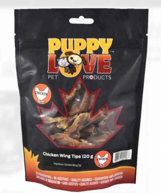 Puppy Love Chicken Wing Tips Pet Treats