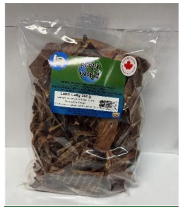 Puppy World Lamb Lung Pet Treats – Clear Packaging