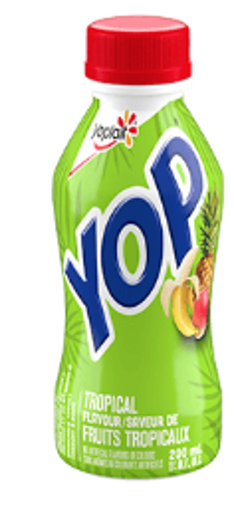 Yoplait - Yogourt à boire YOP saveur de fruits tropicaux - 200 mL - Avant