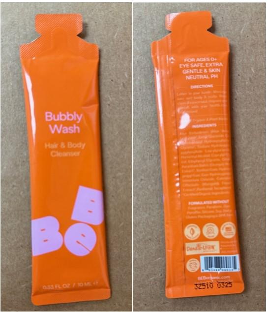 Lot number shown at the bottom of the product’s back label (3Z510 0325 shown on the right image)
