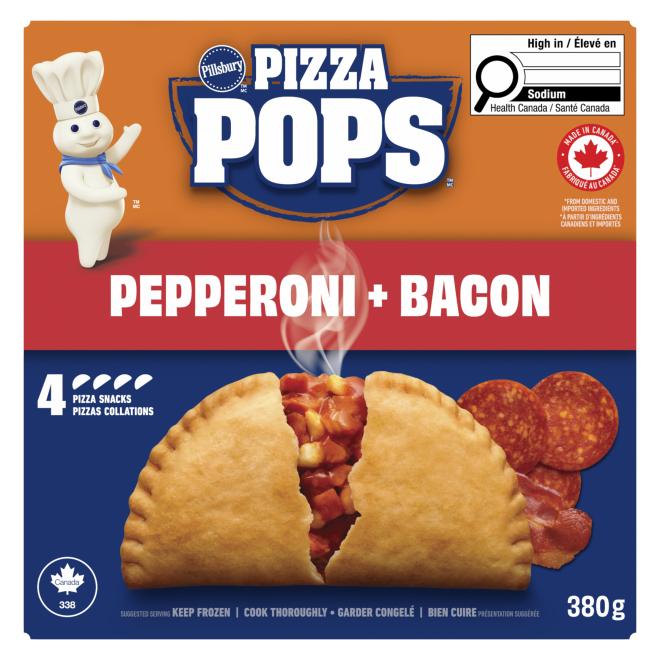 Pillsbury - « Pizza Pops » Pepperoni + Bacon - 4 nombre - Avant
