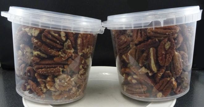 Les Aliments Johnvince - Pacanes en demies - 230 g - côté