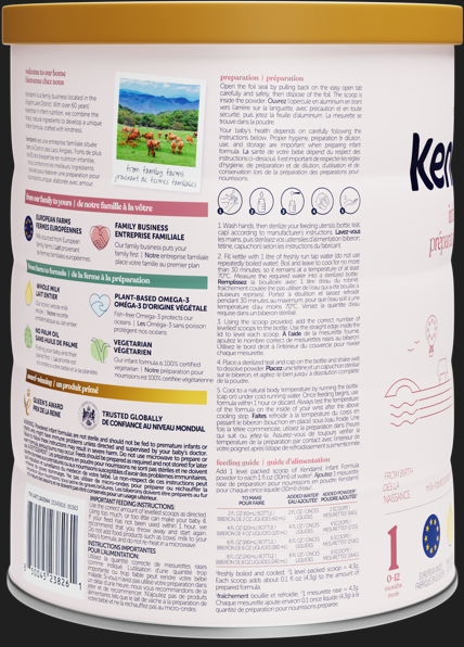 Kendamil - Infant Formula with whole milk - 1049 g - Côté