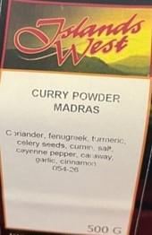 Islands West brand Curry Powder Madras - 500 g - PDP.jpg
