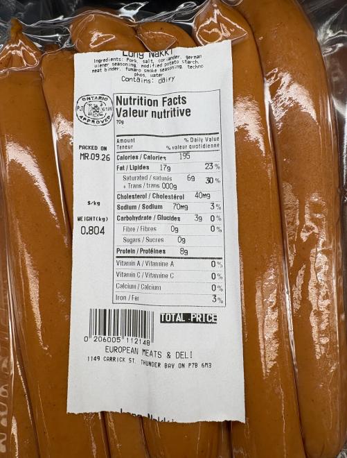 Aucune marque - « Long Nakki » - Poids variable - Unité