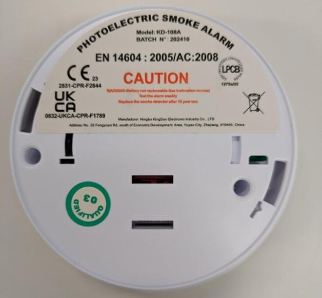 Image 2: Label on back of product