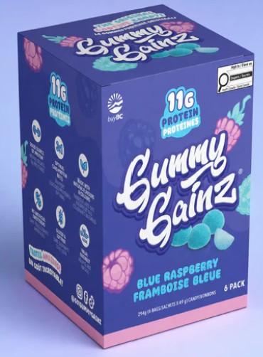 Gummy Gainz - Blue Raspberry - 6 x 49 g - Front
