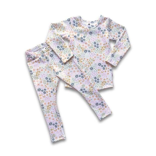 Image 15: Pastel Blooms 2-Piece Bamboo Long-Sleeve Lounge Set
