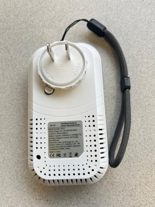 Image 3: Gedsffati Plug-in Combined Smoke and Carbon Monoxide Alarm Back
