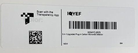 Image 6: Label on bottom of packaging
