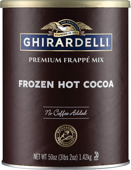 Ghirardelli - Premium Frappé Mix, Frozen Hot Cocoa - 1.36 kg - front, avant