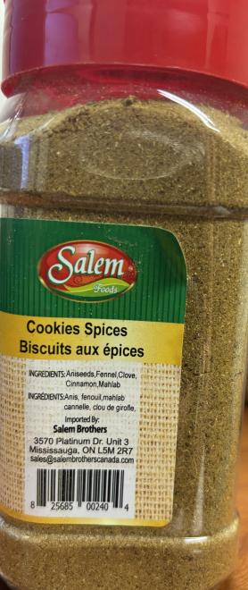 Salem Foods - Biscuits aux épices - 200 g  -Derrière